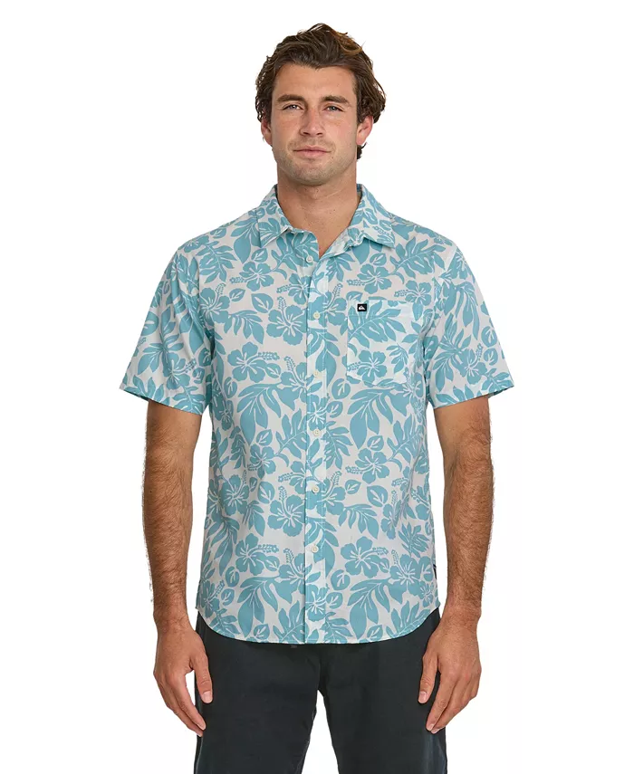 

Мужская классическая рубашка с коротким рукавом Waikoloa Quiksilver, коричневый/бежевый