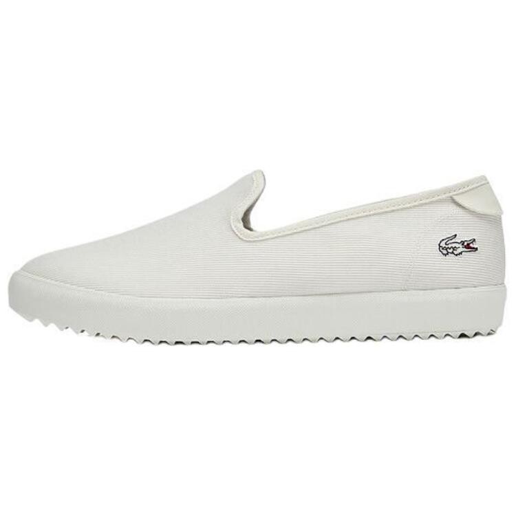 

Кроссовки LACOSTE Skateboarding Shoes Women's Low-top Beige, цвет Off White
