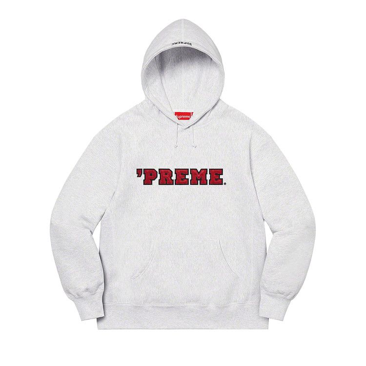 

Толстовка Supreme, Preme Hooded Sweatshirt, Ash Grey