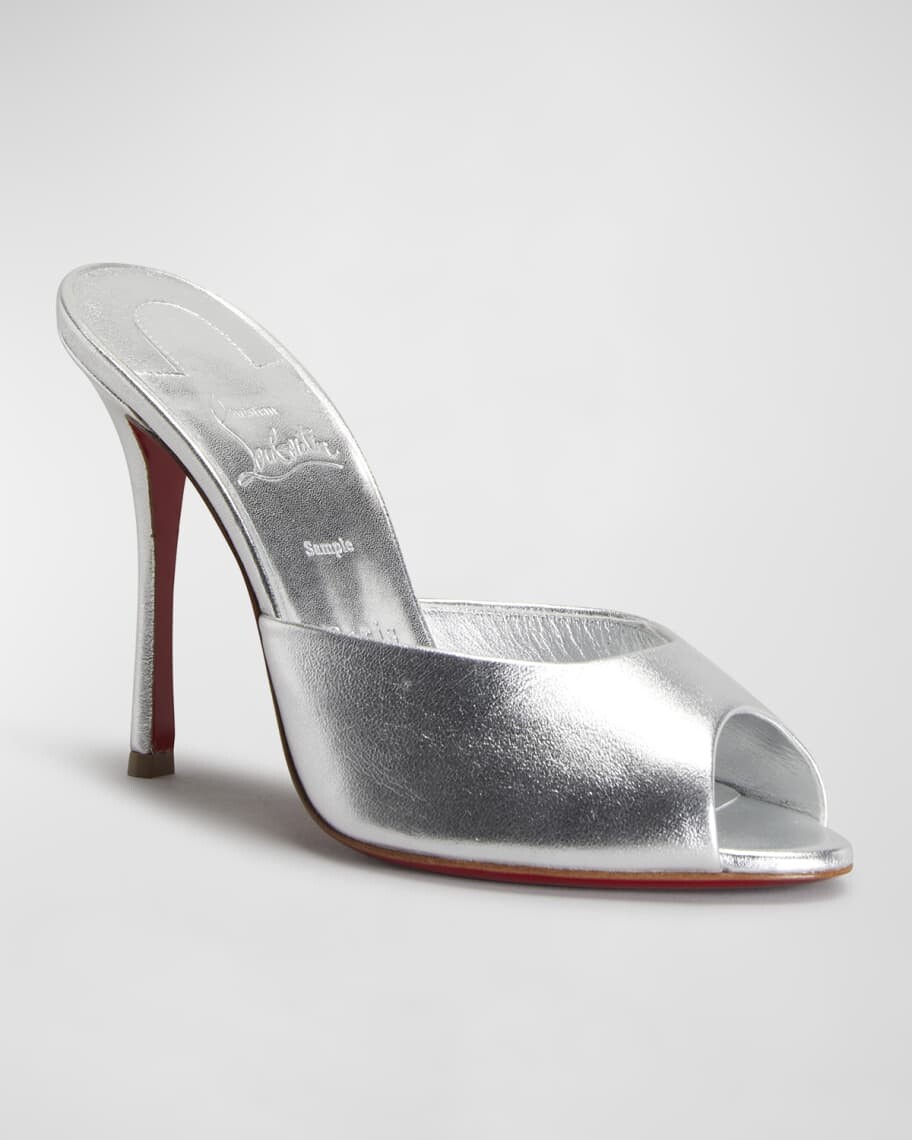 Сандалии Me Dolly с красной подошвой и эффектом металлик Christian Louboutin — фото 2