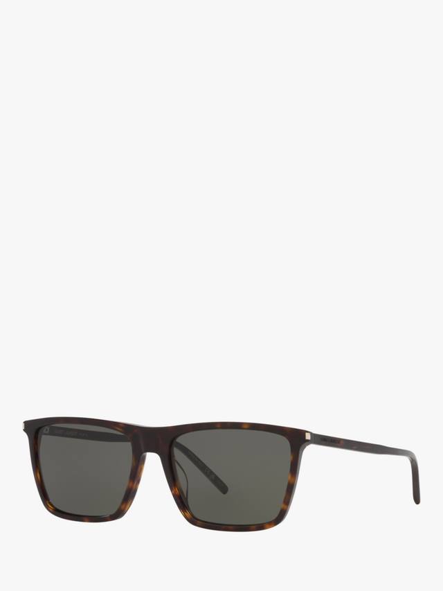 

Мужские квадратные солнцезащитные очки ys000611 Yves Saint Laurent, цвет Tortoise/Grey