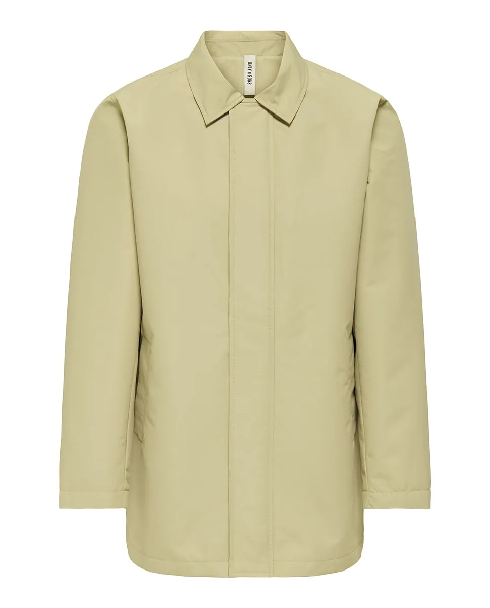 

Мужской водонепроницаемый тренч стандартного кроя Only & Sons, бежевый