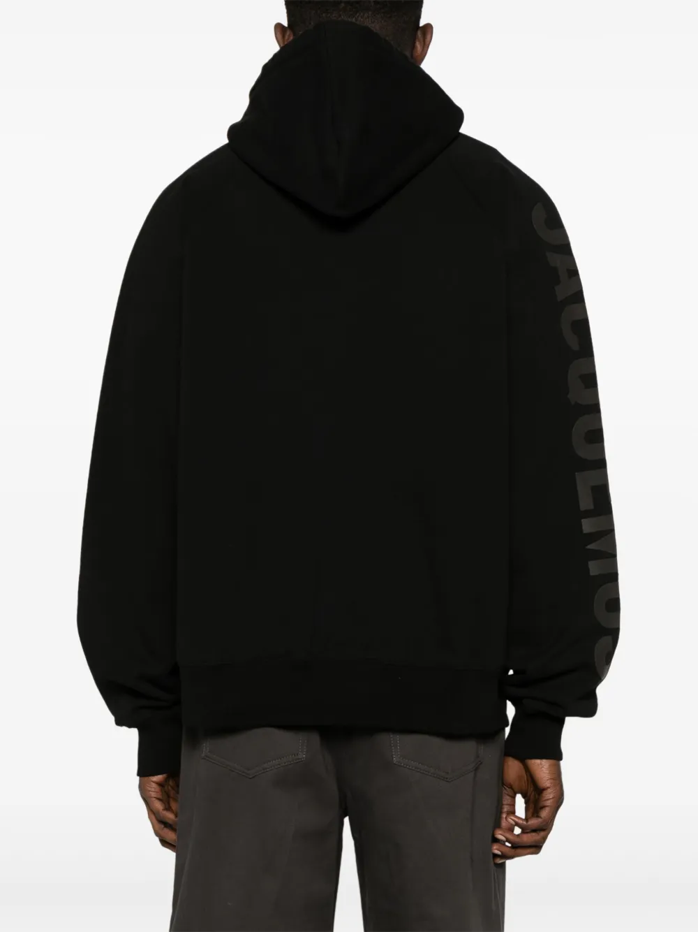 Толстовка Le Hoodie Typo Jacquemus, черный — фото 4