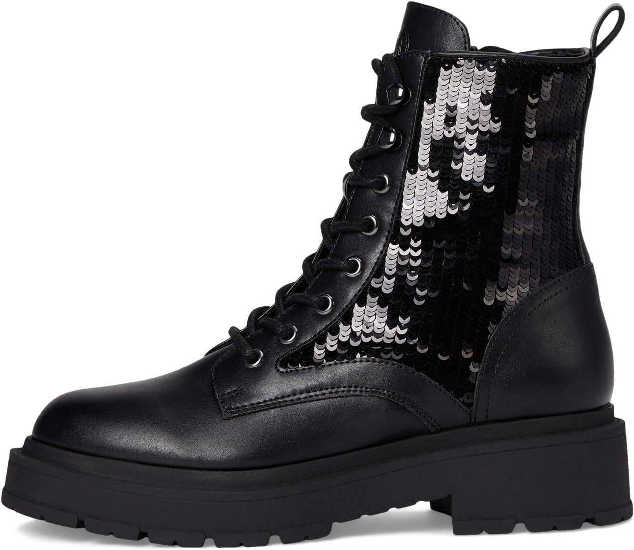 Ботинки Nine West Hediy, Black Smooth/Black Sequin — фото 4