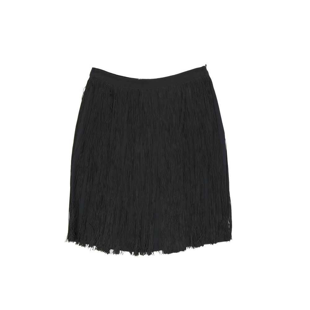 

Юбка из смесового шелка Alberta Ferretti, черный