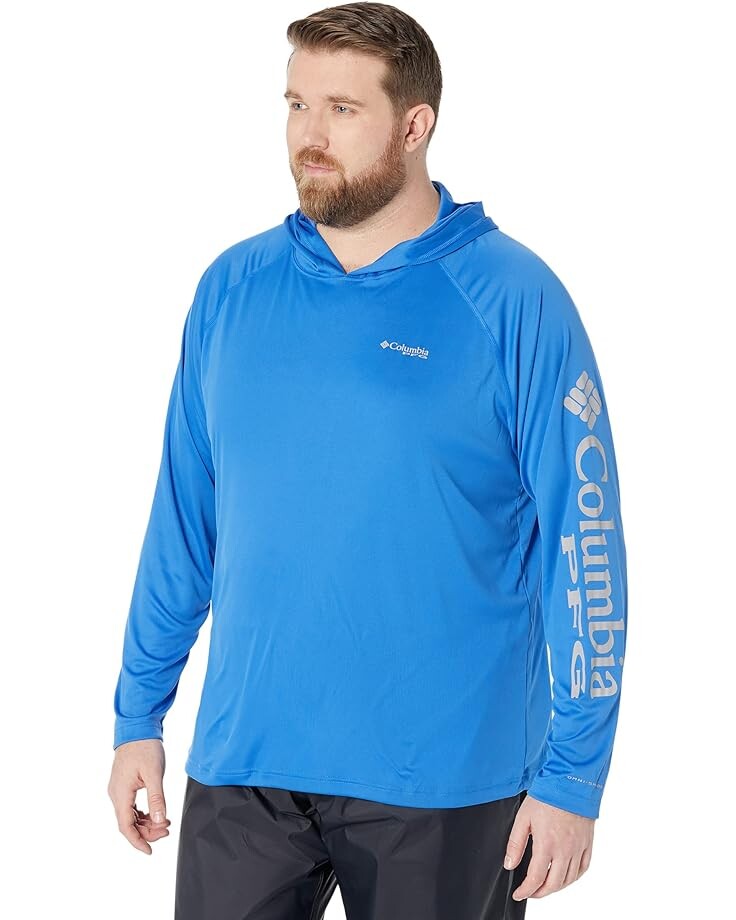 

Худи Columbia Big & Tall Terminal Tackle, цвет Cool Grey/Vivid Blue Logo