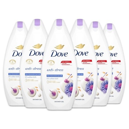 

Антистрессовый душ Dove с ромашкой Увлажняющий душ Нежная формула для микробиома кожи 97% биоразлагаемый