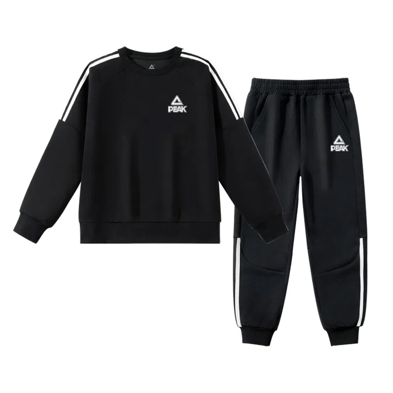 Спортивный костюм для детей PEAK Black/PK Label White Silicone K черный