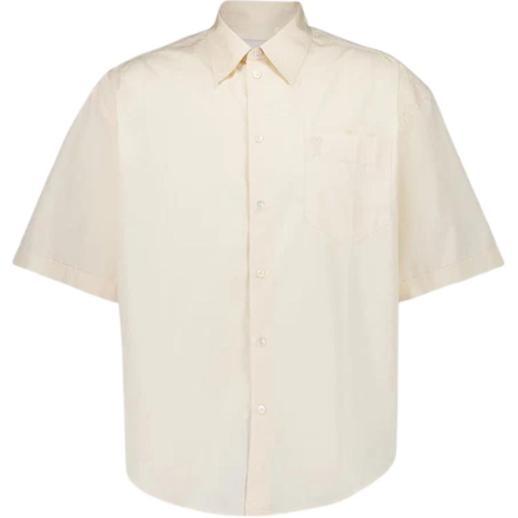 

Ami Paris Ami De Coeur рубашка с короткими рукавами AMIPARIS, кремовый