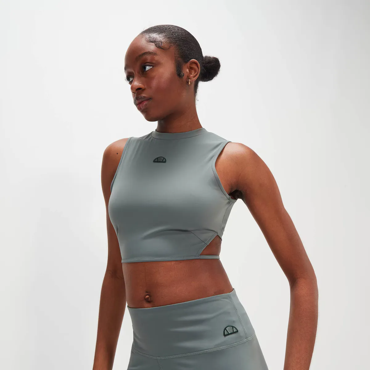 

Doretta Укороченный жилет Ellesse Женский топ, зеленый