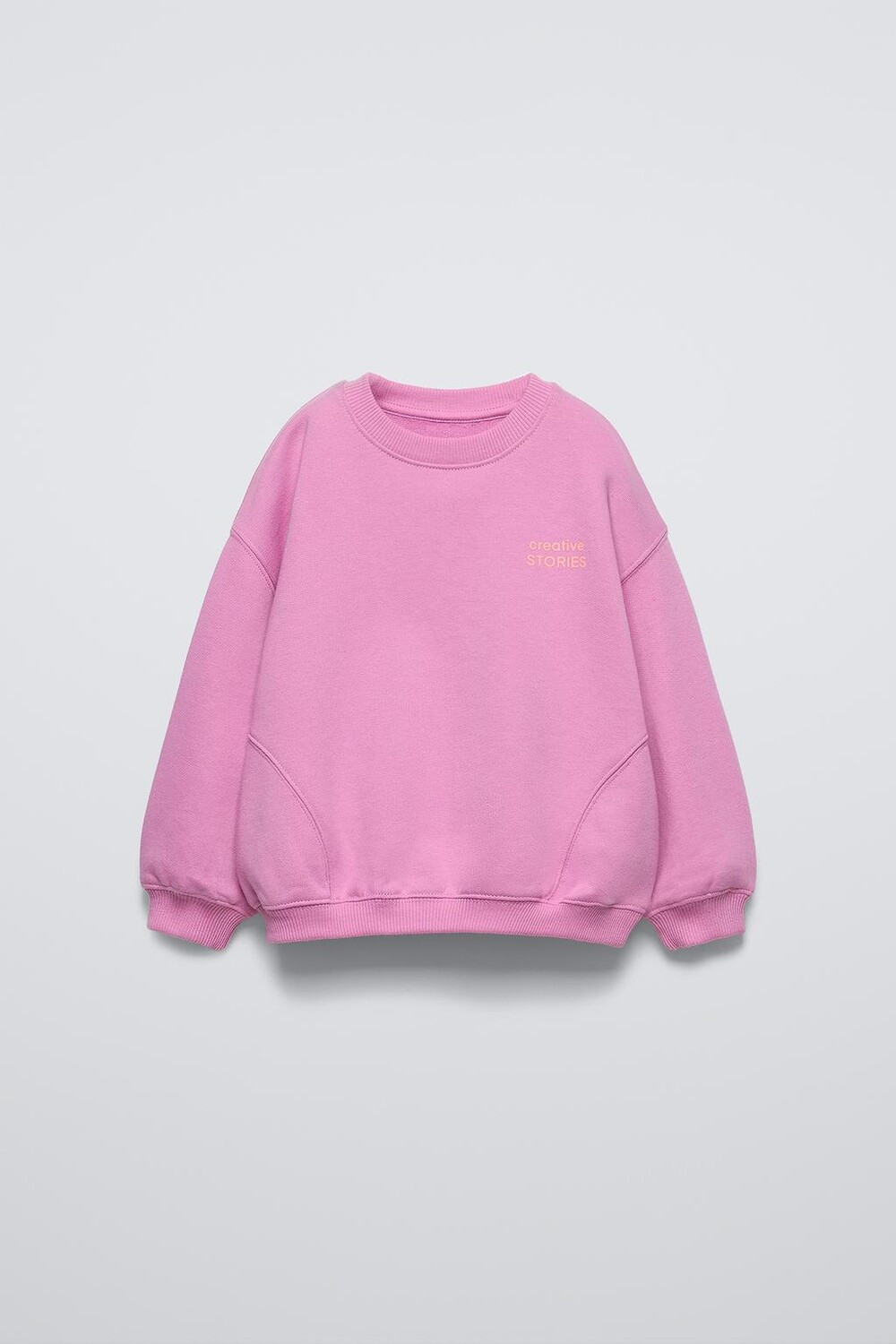 

Плотная толстовка с лозунгом ZARA, темно-розовый
