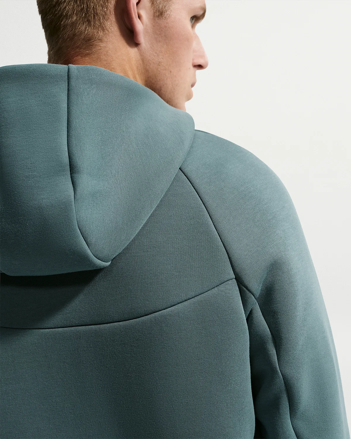 Мужская флисовая ветровка Nike Tech на молнии, Mineral Slate/Black — фото 2