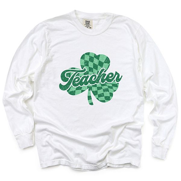 

Футболка Teacher с длинным рукавом, окрашенная в технике garment dyed, в клетку Shamrock Simply Sage Market, White, Белый, Футболка Teacher с длинным рукавом, окрашенная в технике garment dyed, в клетку Shamrock Simply Sage Market, White