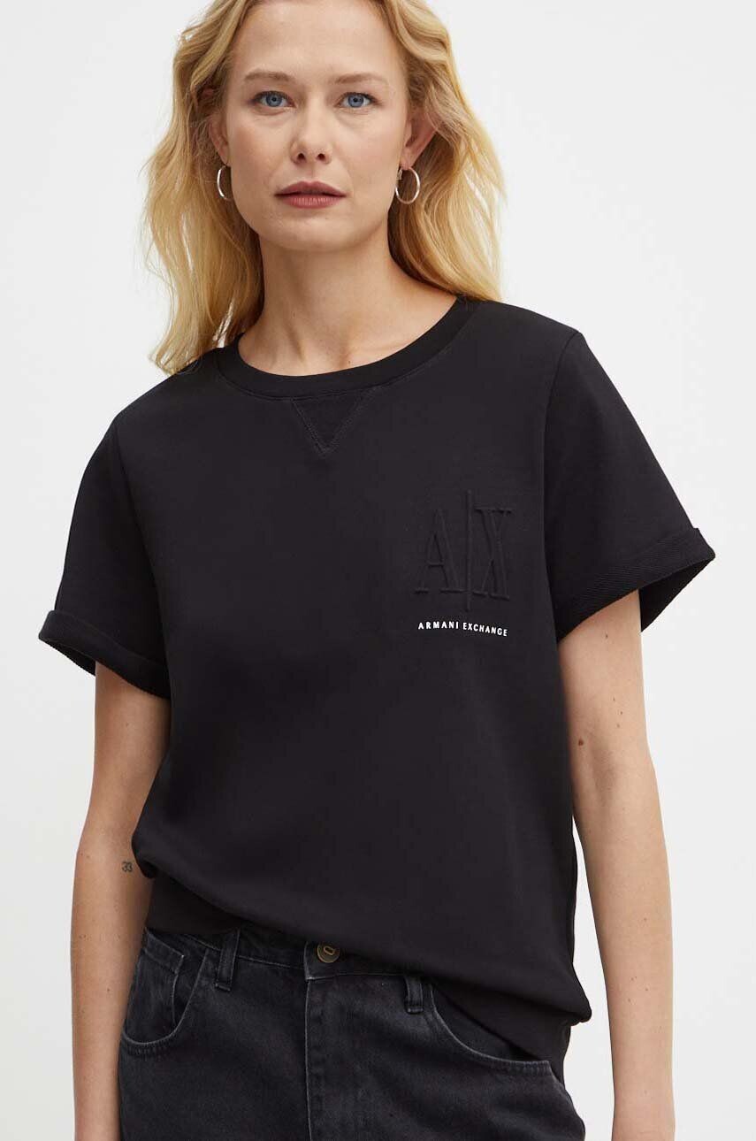 

Толстовка Armani Exchange из хлопка, черный