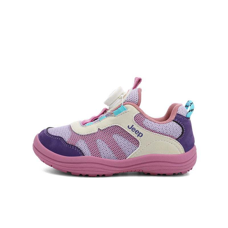 

Детские беговые кроссовки с амортизацией, отскоком, устойчивостью к истиранию, скольжению и ударам Jeep, mauve/candy розовый