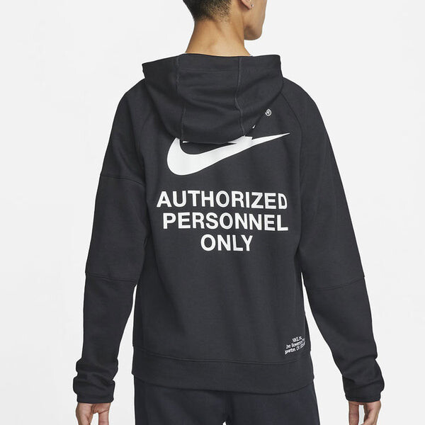 Куртка Men's Nike Training Sports logo Casual Hooded Jacket Autumn, черный — фото 4