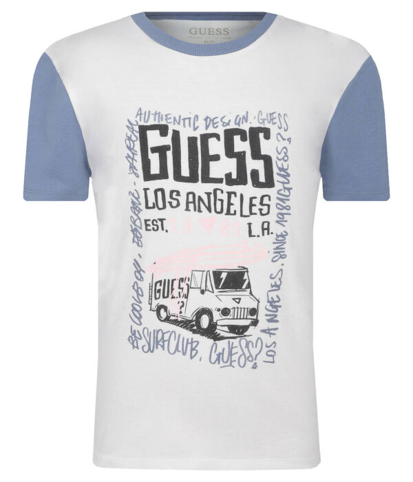 

Футболка детская Guess с принтом, белый
