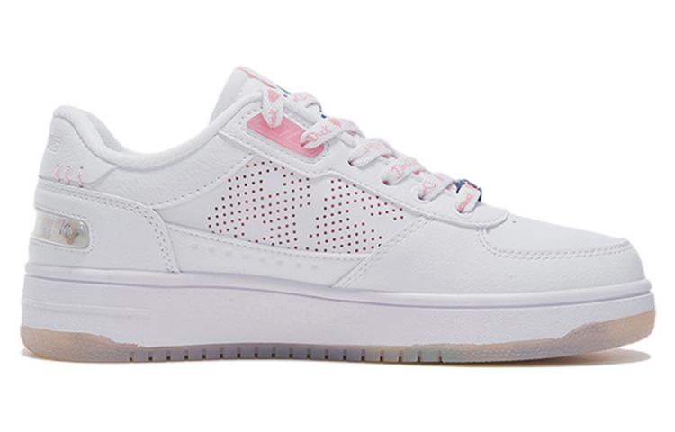 Кеды (WMNS) Li-Ning Classic Skateboarding x Disney 'White Pink Daisy', белый — фото 2