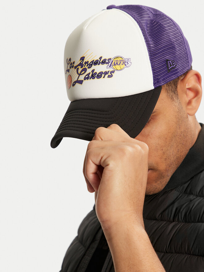 

Бейсболка New Era NBA Graphic Trucker 60565435, фиолетовый