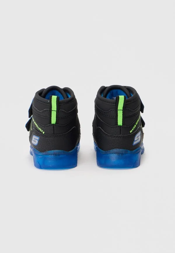 Кроссовки illumi brights hightop Skechers, Black/Blue/Lime — фото 3