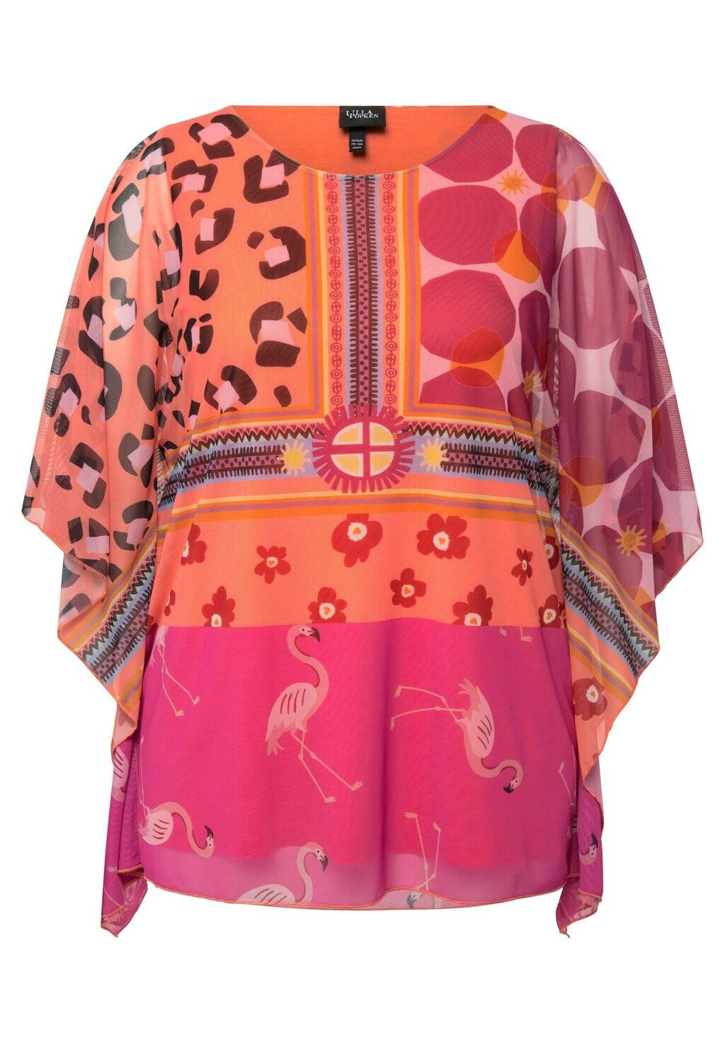 

Туника DRAPED LAYERED Ulla Popken, коралл