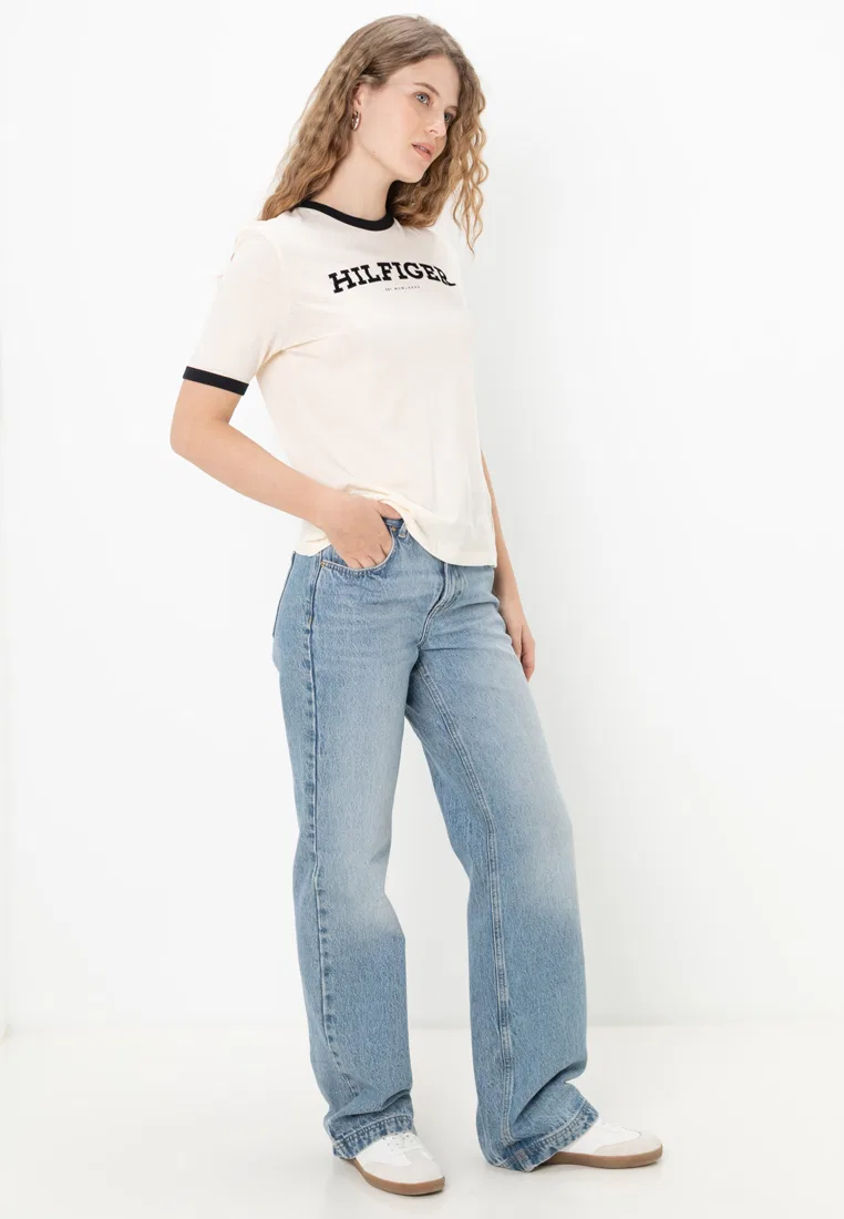 Футболка с флок-принтом, Tommy Jeans Tommy Hilfiger — фото 4