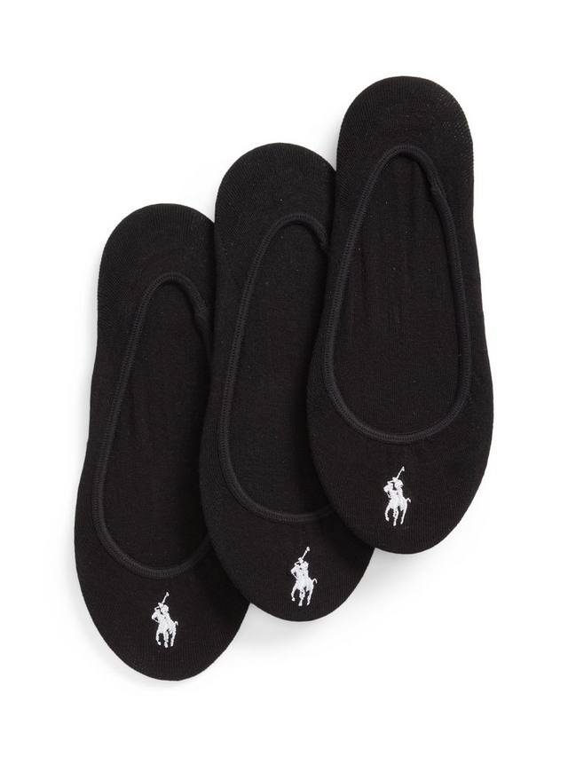 

Ультранизкие носки-следки Ralph Lauren, Pack of 3, Black
