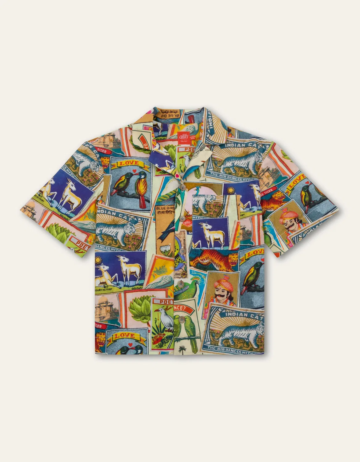 Блуза из хлопка, Oilily, зеленый