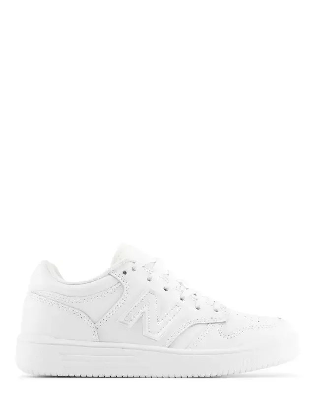 Детские кроссовки на шнуровке 480, белые New Balance
