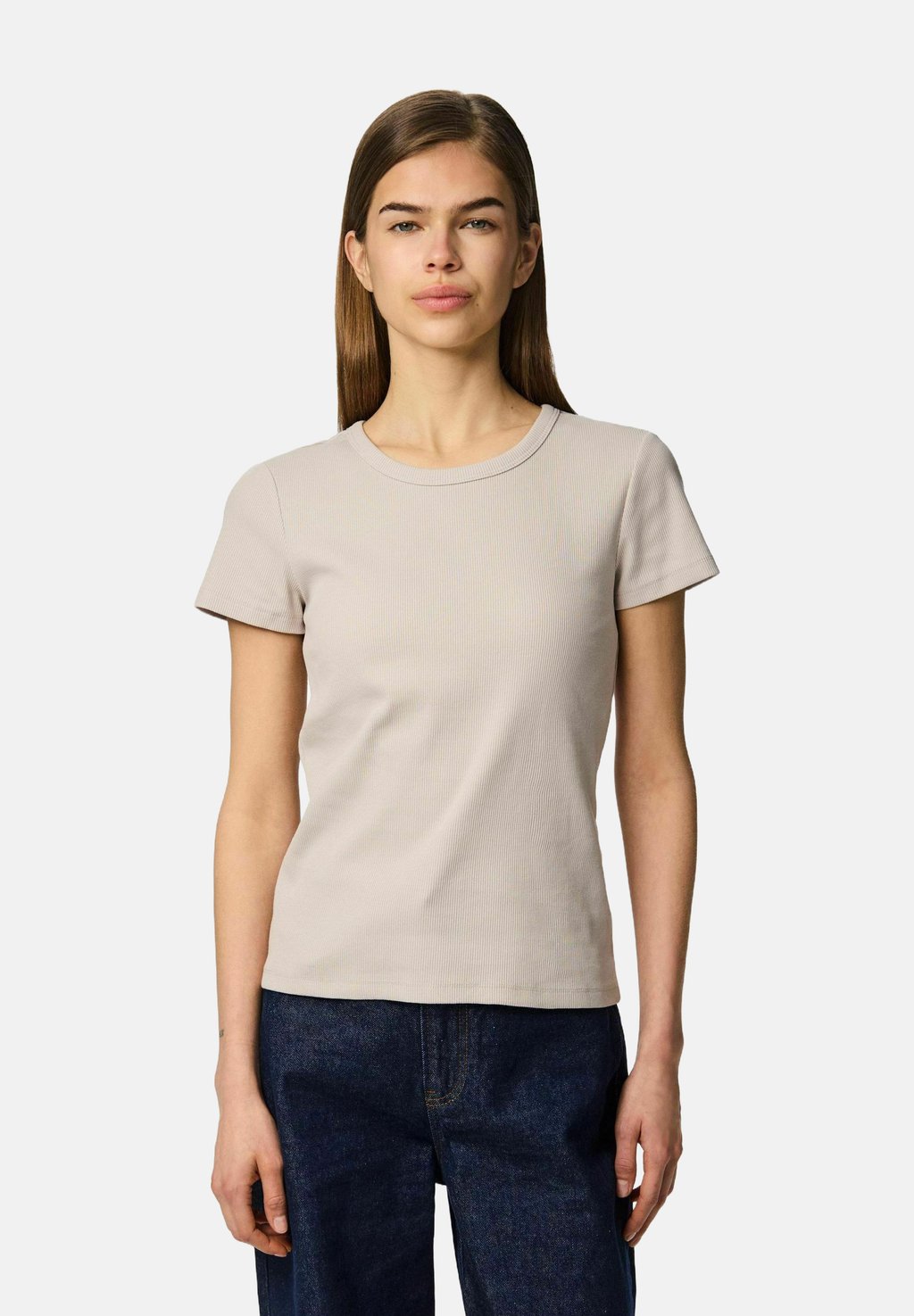 

Базовая футболка PCMAY SS TEE JRS NOOS BC Pieces, бежевый