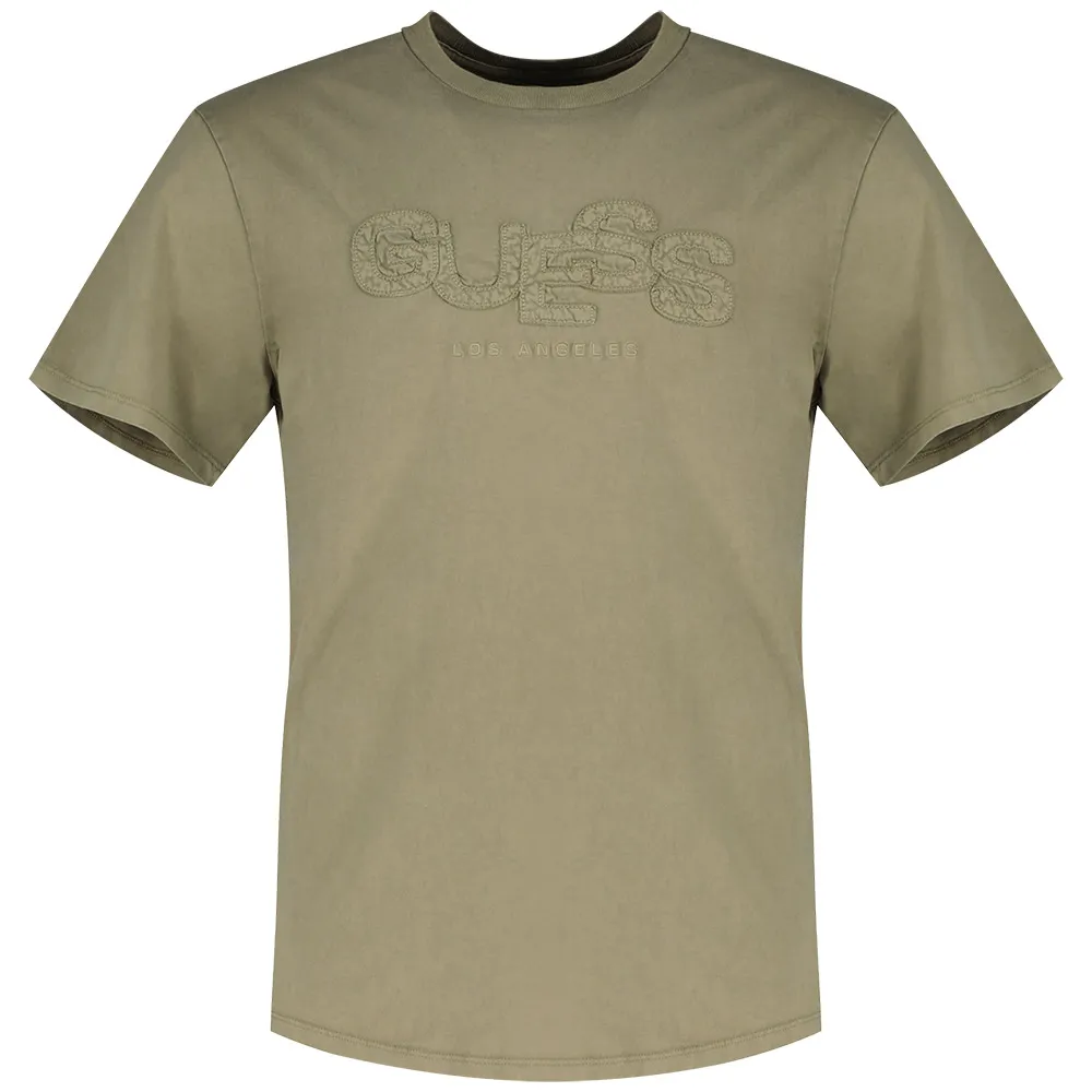 

Футболка с коротким рукавом Guess Bsc Guestack, бежевый