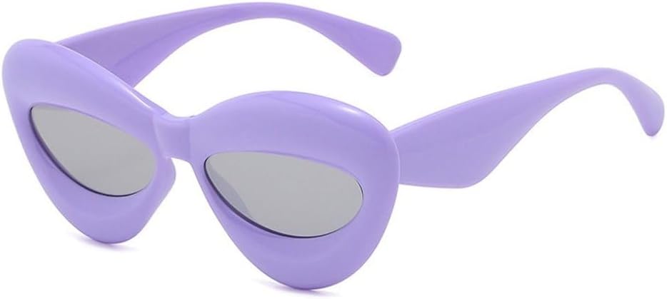

Ретро-солнцезащитные очки конфетных цветов для женщин, модные, с широкими дужками, для мужчин в стиле панк, трендовые солнцезащитные очки UV400 SKFGNX, Purple Silver Mirror