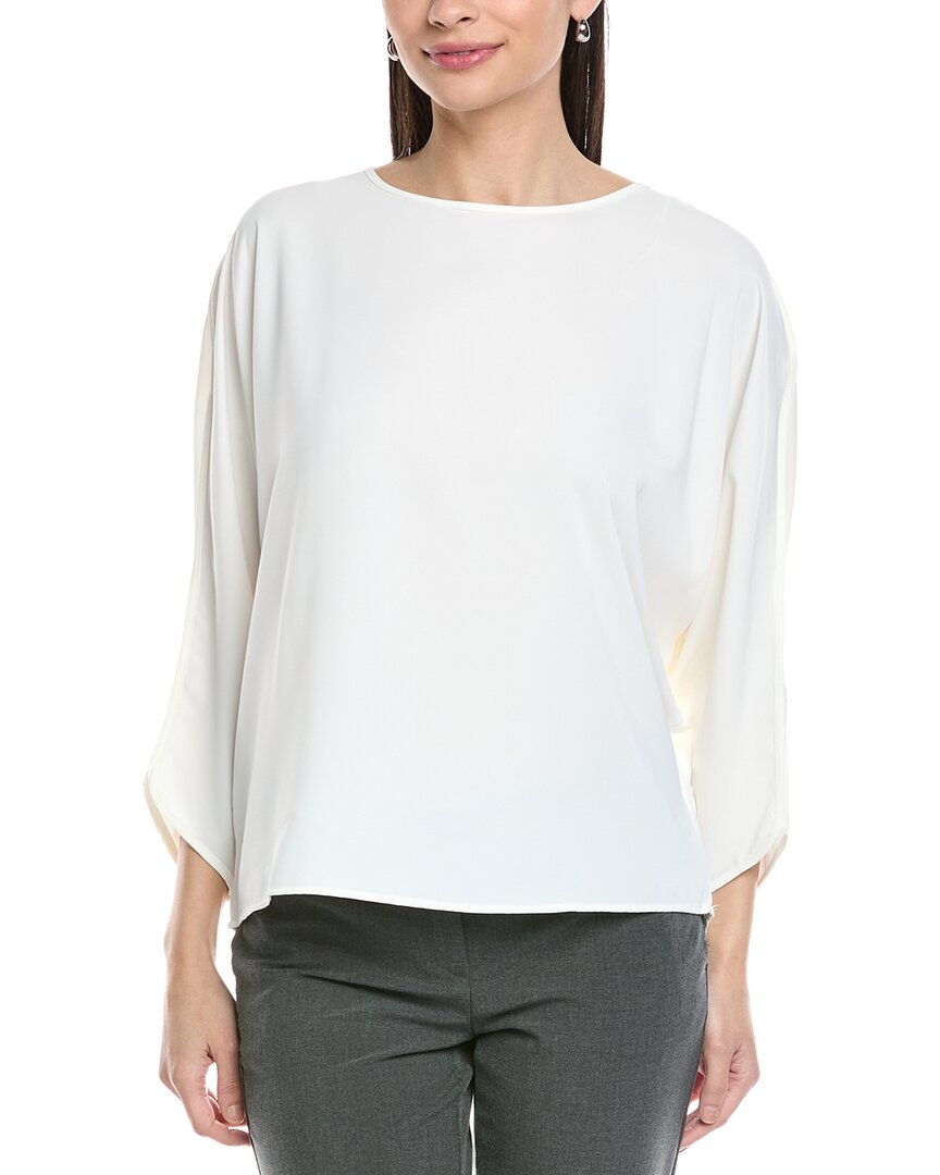 

Блузка Vince Camuto с рукавами «летучая мышь» и круглым вырезом, белый