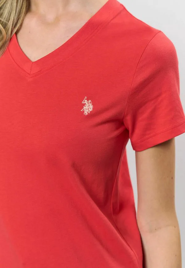Базовая футболка uwadelle U.S. Polo Assn., Poinsettia — фото 4