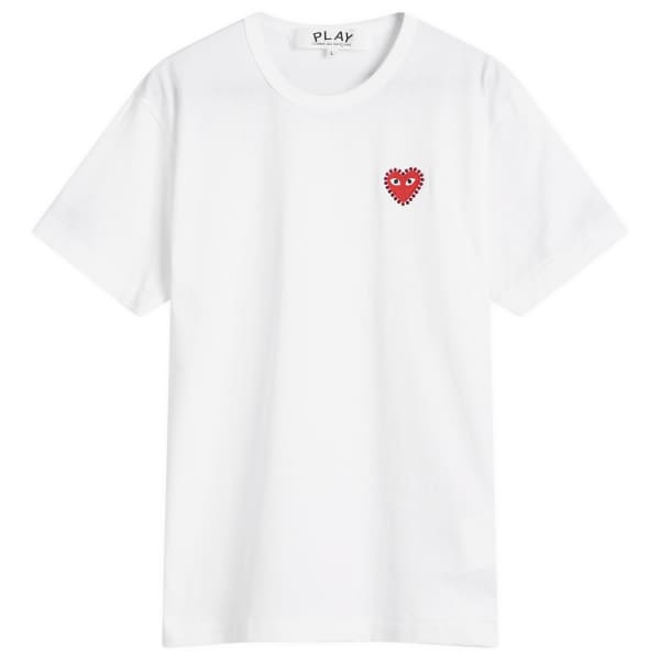 

Футболка с заклепками в виде сердца Comme Des Garçons Play, мультиколор