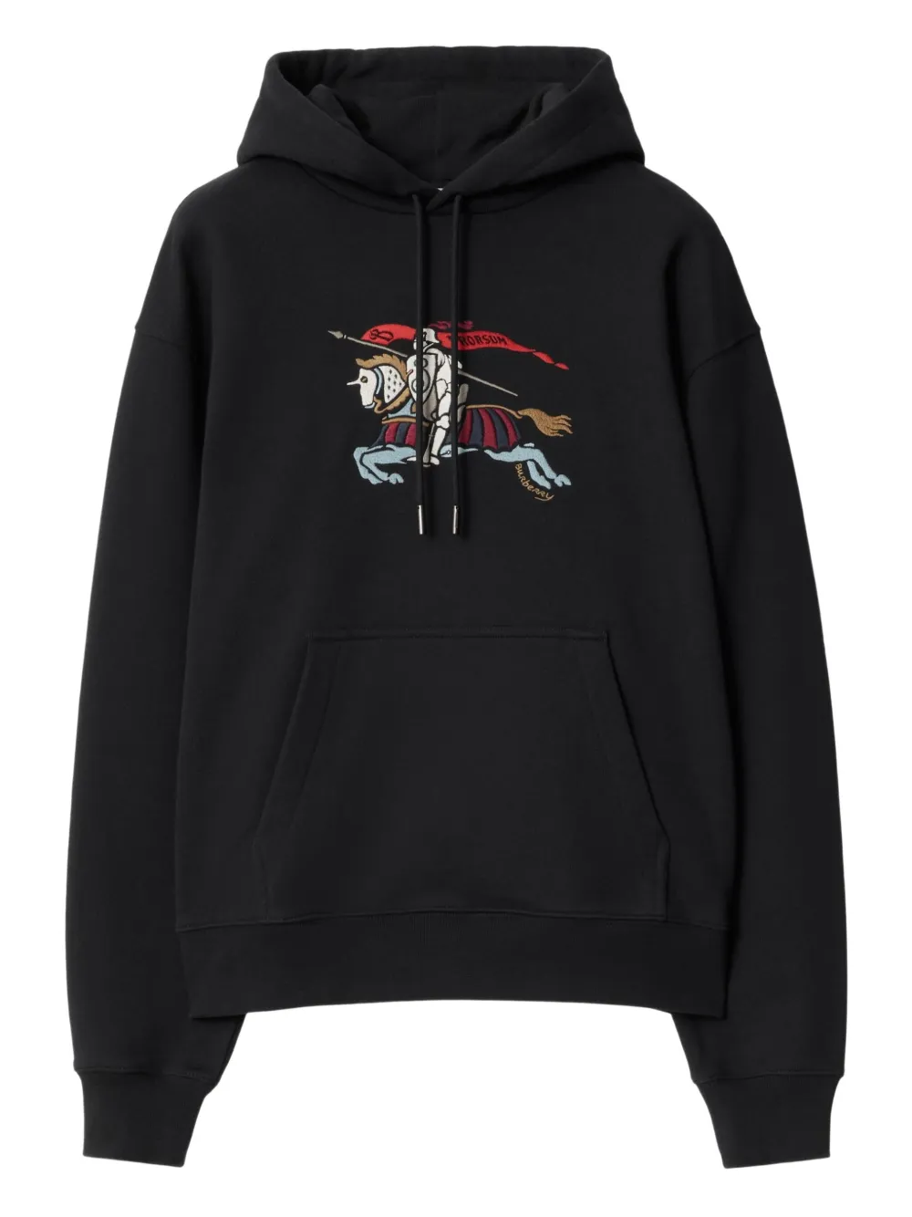 

Худи с вышивкой Equestrian Knight BURBERRY, черный