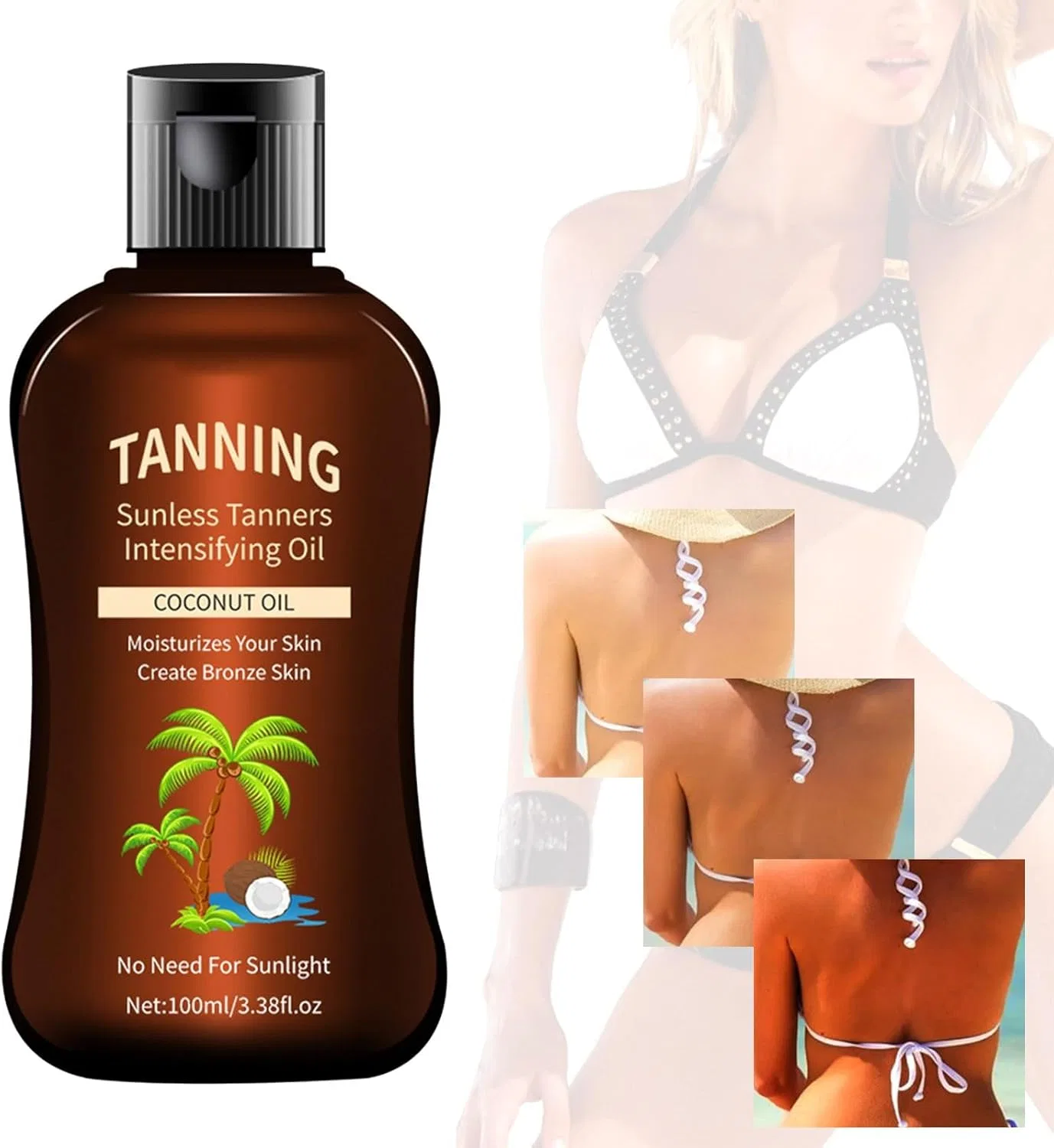 Масло для загара Tropical Sand Free Hawaii Sun Oil с танинговым эффектом, 100 мл — фото 2