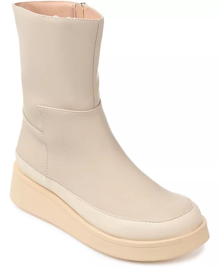 Женские ботильоны Cristen Lug Sole Journee Collection, слоновая кость/кремовый