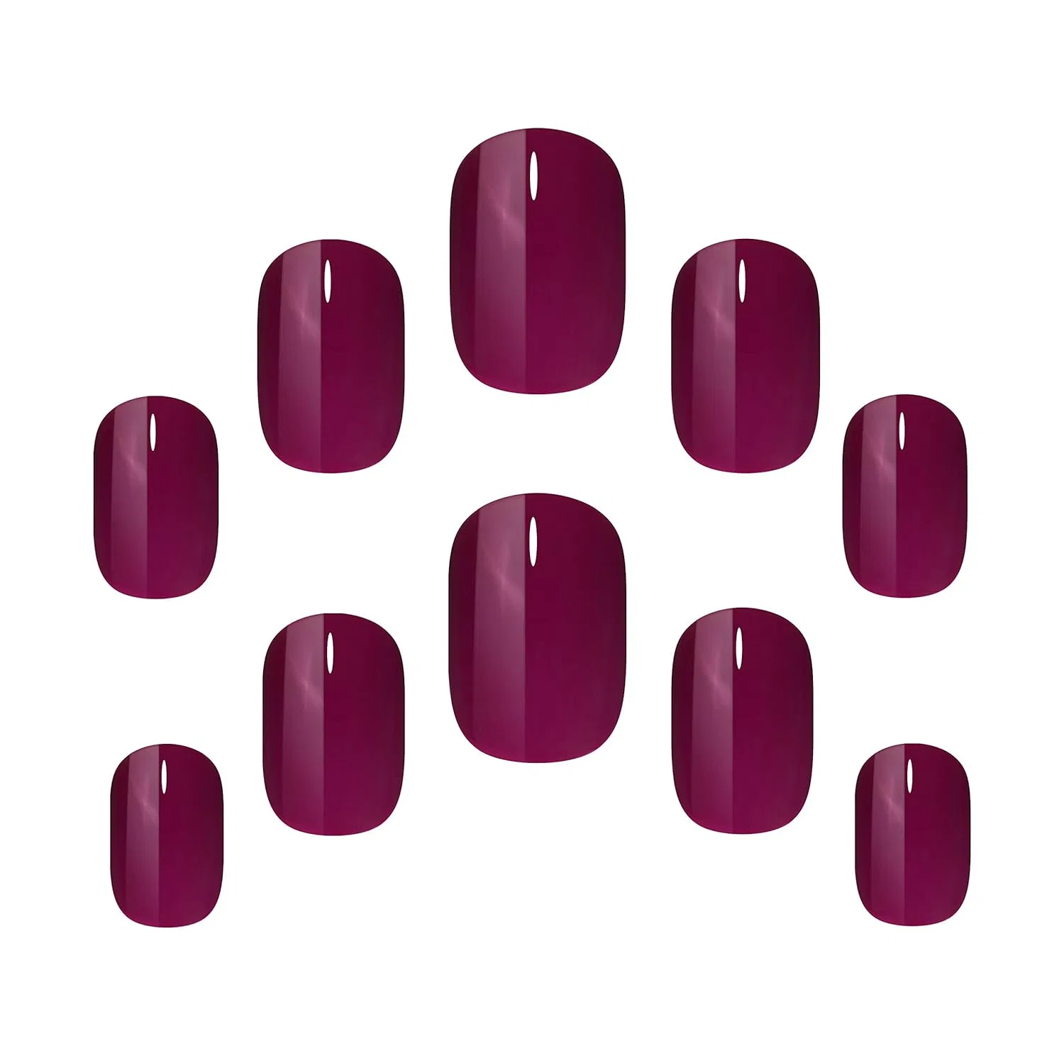 Накладные ногти Polished Colour 24 Squoval Elegant Touch, Berry — фото 2