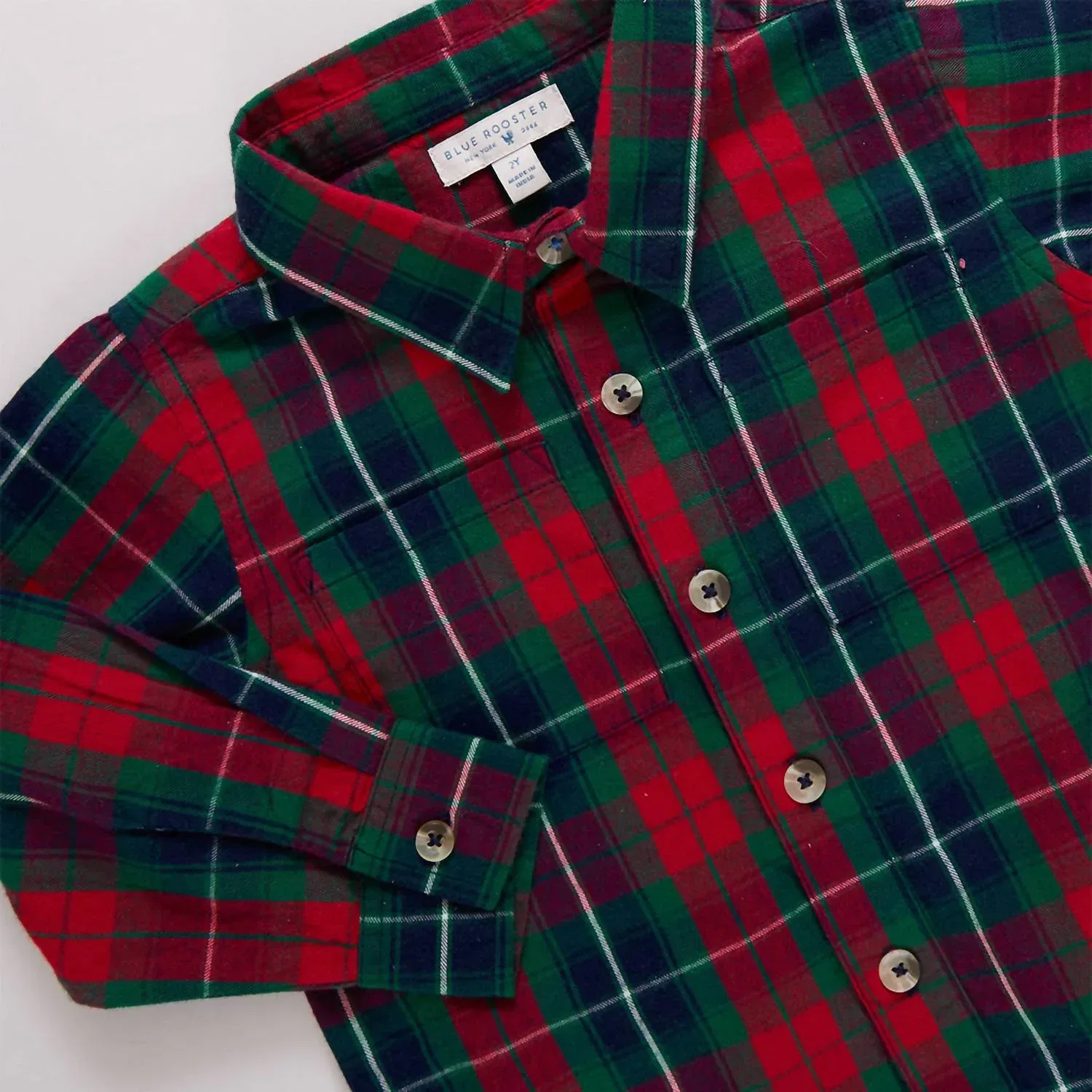 Pink Chicken Детская рубашка Jack Shirt в красную клетку — фото 3