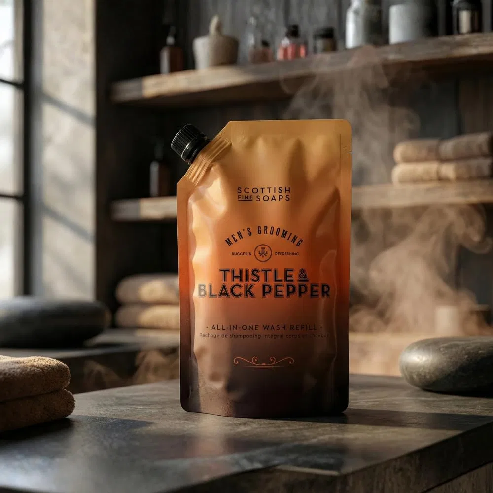 Мужской гель для душа Scottish Fine Soaps Thistle & Black Pepper 2-в-1, сменный блок 1.2 л Scottish Fine Soaps — фото 4