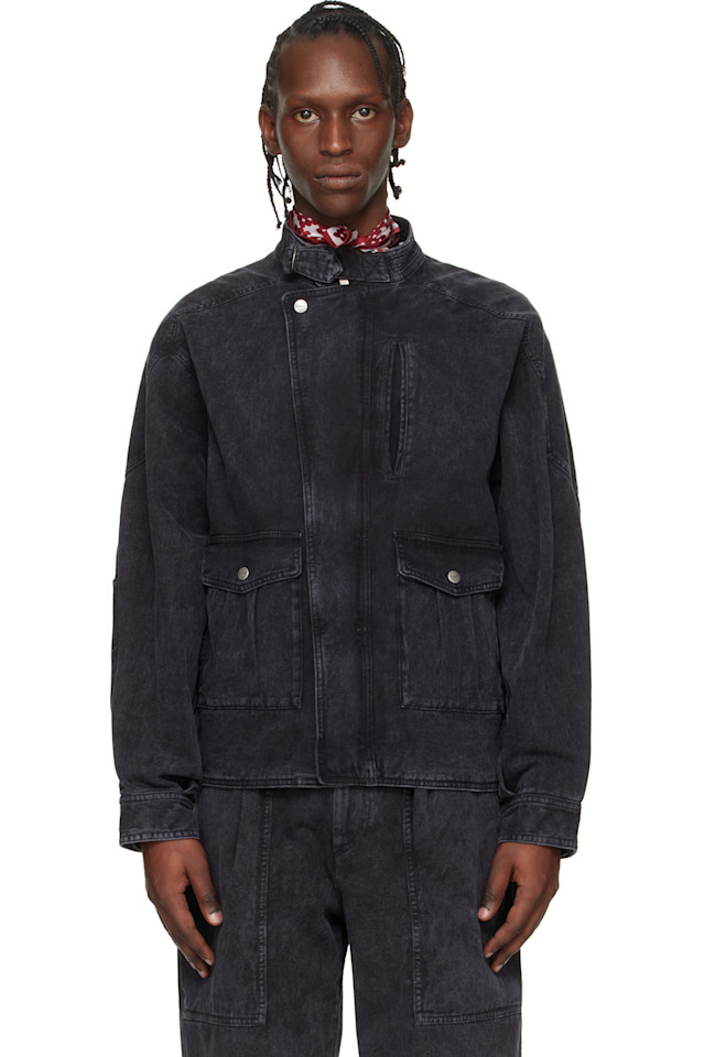 

Isabel Marant Черная джинсовая куртка "Исайя"