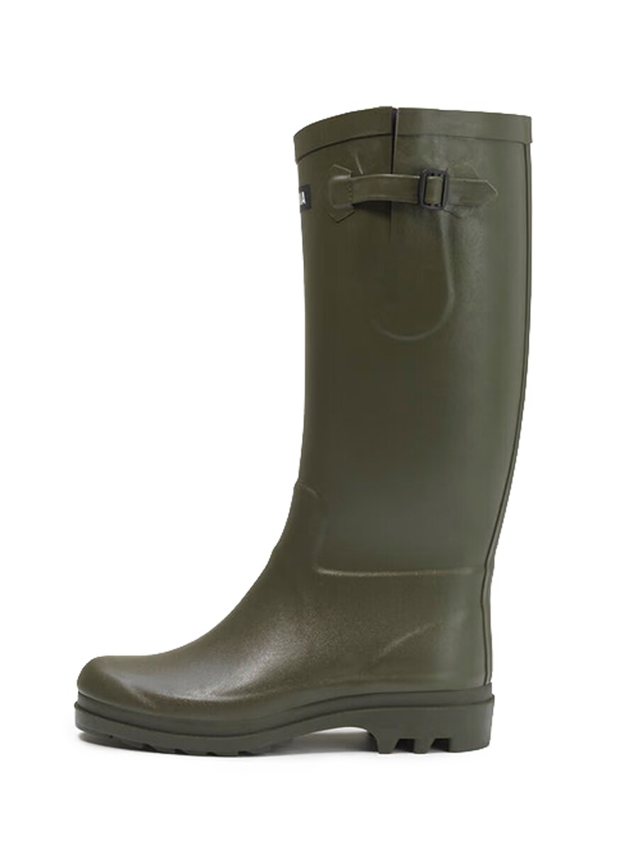 Женские резиновые сапоги AIGLE AIGLENTINE NL высокие с ремешком, зеленый