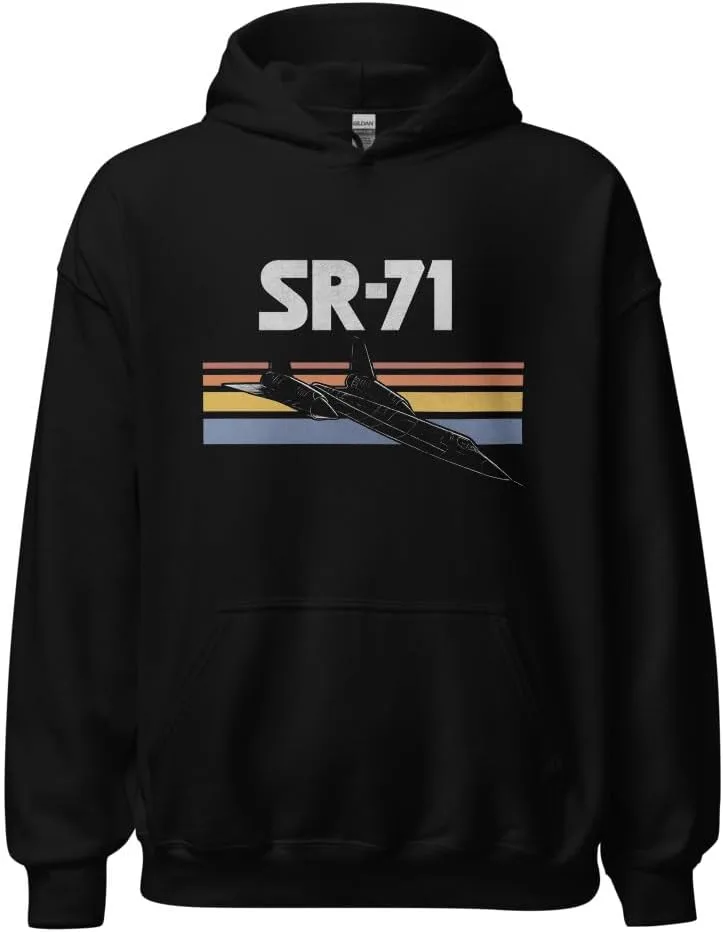Generic Толстовка SR-71 Blackbird - винтажный свитшот с самолетом-невидимкой