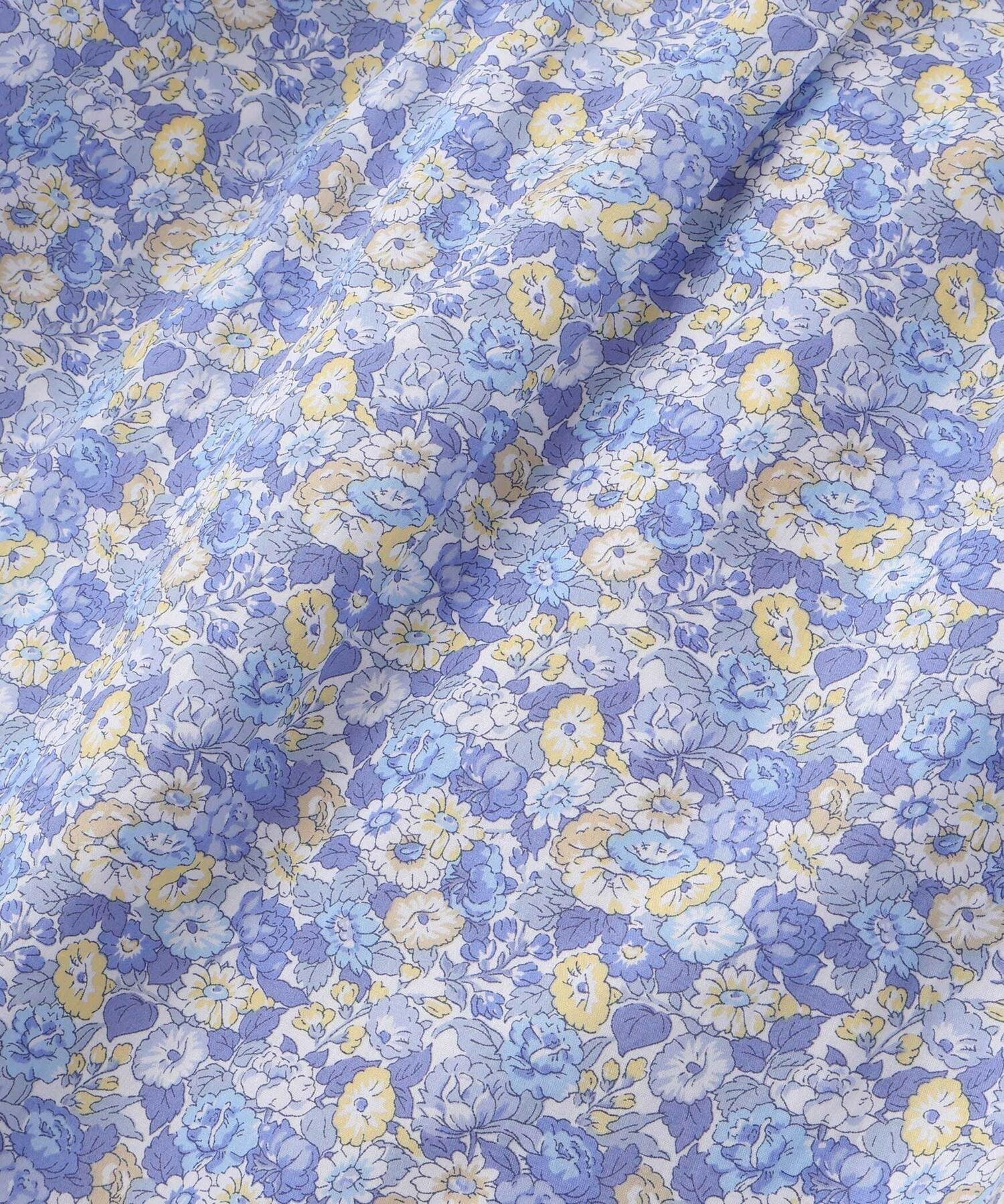 Платье Liberty (Leontyne Dream) из ткани Tana Lawn с цветочным принтом и сборками (размеры 90-140 см) Tartine et Chocolat, Blue — фото 3