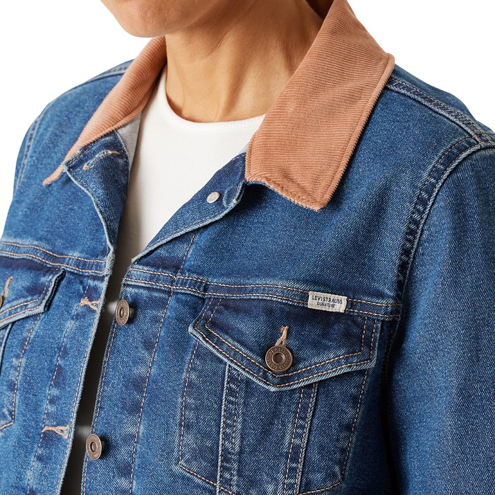 Levi Strauss Signature Женская оригинальная куртка Trucker из стрейч-денима, (New) Jolene Top — фото 4