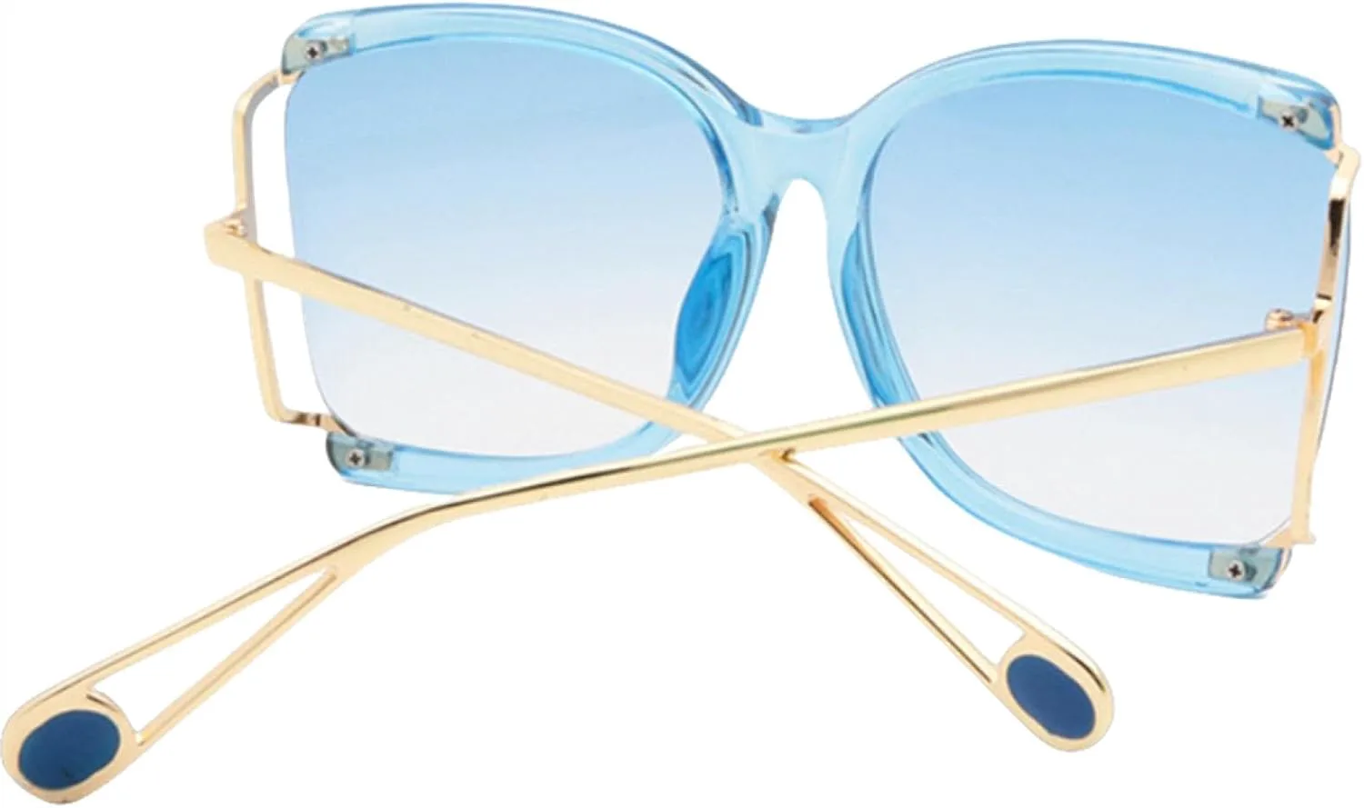 

Крупные солнцезащитные очки в полуободковой оправе класса люкс для женщин и мужчин, модные, с защитой от УФ-излучения UV400, в винтажном стиле TVTBBVV, Tea