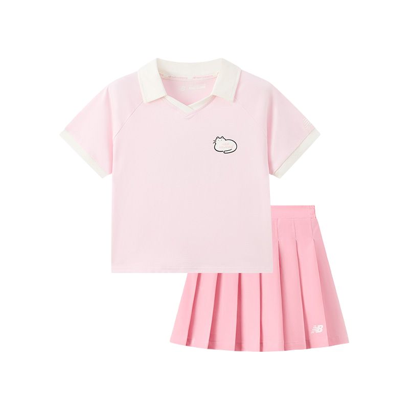 

New Balance Детский комплект с юбкой для детей 3-7 лет light pink