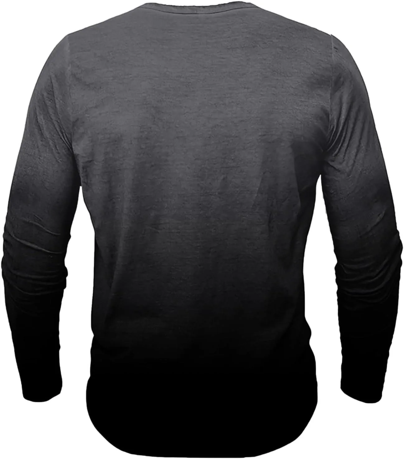 Мужская рубашка Casual Ombre Color Long Sleeve Henley — фото 3