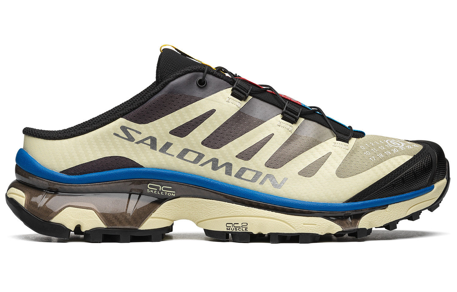Mm6 Maison Margiela X XT 4 Кроссовки для бега Унисекс Низкие Светло-желтый Серый SALOMON — фото 2